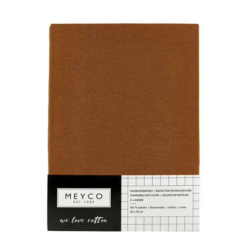 Meyco aankleedkussenhoes Basic jersey camel Bruin | Aankleedkussenhoes van