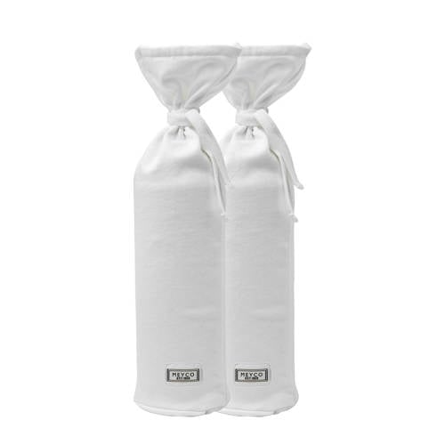 Meyco kruikenzak Basic jersey - set van 2 wit | Kruikenzak van Meyco