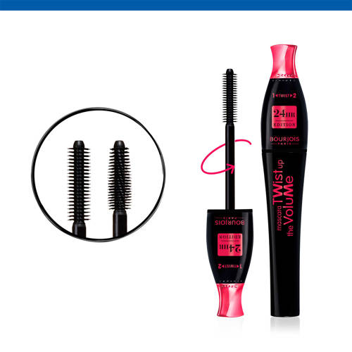 Bourjois Twist Up the Volume 24 HRS mascara 023 Black Zwart
