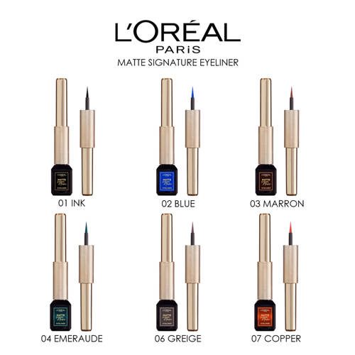 L'Oréal Paris Matte Signature Eyeliner 04 Emeraude Groen