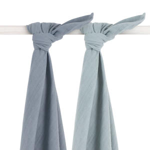 bamboe multidoek large - set van 2 115x115 cm grijs