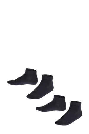 Happy sneakersokken - grijs (set van 2)