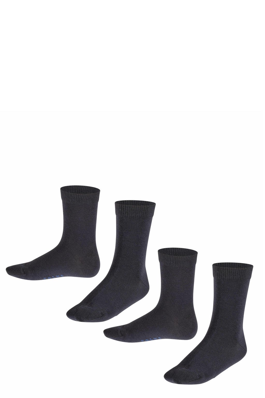 FALKE Happy sokken - set van 2 zwart