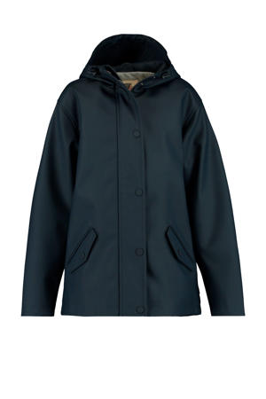 unisex gevoerde regenjas zomer donkerblauw