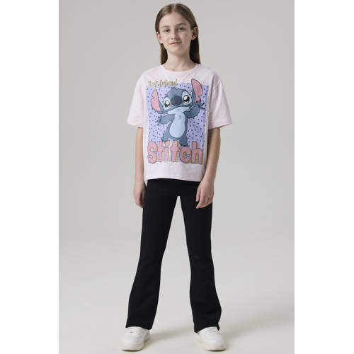 NAME IT KIDS high waist flared broek NKFFRIKKALI zwart Meisjes Viscose - maat 164 afbeelding