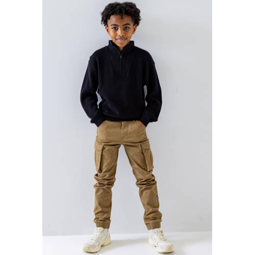 NAME IT KIDS cargobroek NITBAMGO camel Bruin Jongens Stretchkatoen Effen - maat 152 afbeelding