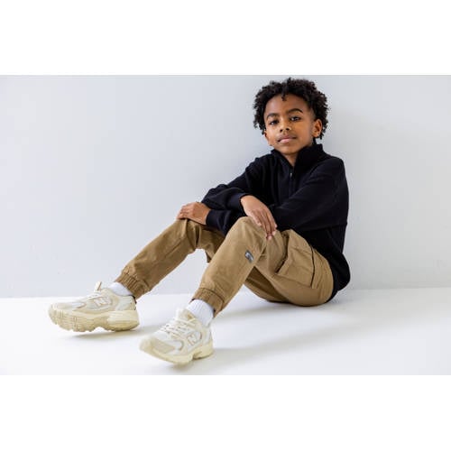 NAME IT KIDS cargobroek NITBAMGO camel Bruin Jongens Stretchkatoen Effen