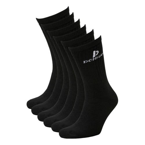 Donnay sokken - set van 6 zwart Sportsokken Jongens/Meisjes Katoen Effen - maat 39-42 afbeelding