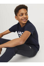 thumbnail: JACK & JONES JUNIOR T-shirt JJECORP met logo donkerblauw