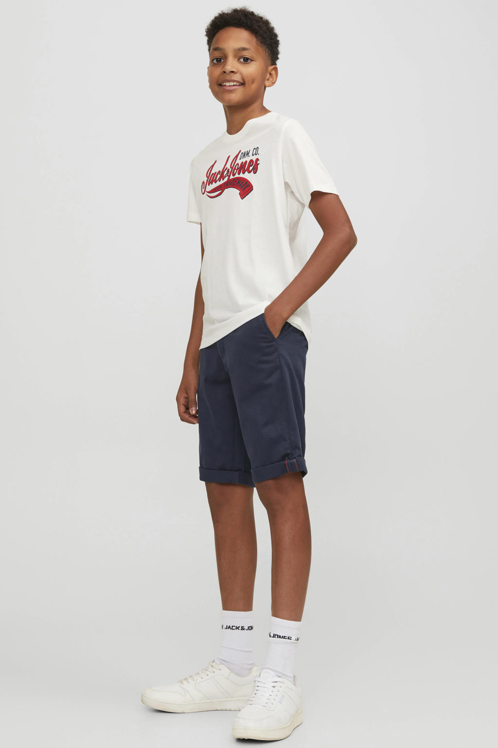 JACK & JONES JUNIOR bermuda JJIBOWIE donkerblauw