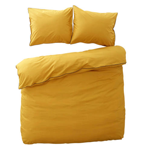 Wehkamp Home katoenen dekbedovertrek 1 persoons (140x220 cm) Geel