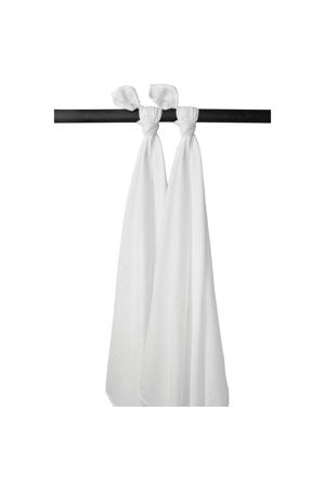 hydrofiele swaddle - wit (set van 2)
