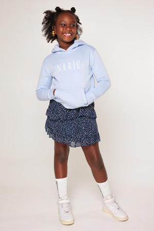 rok Robby met all over print donkerblauw/wit