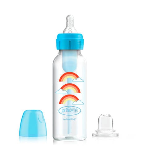 Dr. Brown's Bottle to Sippy Starterkit Standaard 250 ml blauw Fles