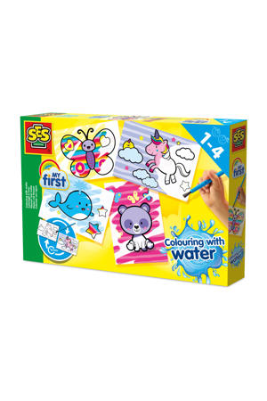 Kleuren met water - Fantasie dieren
