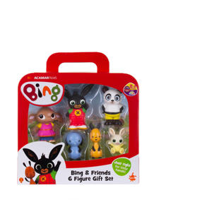 Koffer met 6 speelfiguren