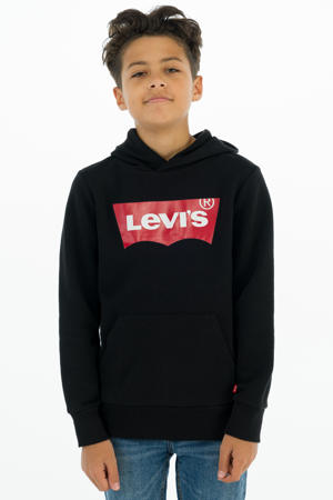 hoodie met logo zwart