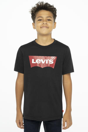 T-shirt Batwing met logo zwart