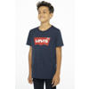 Levi's Kids T-shirt Batwing met logo donkerblauw