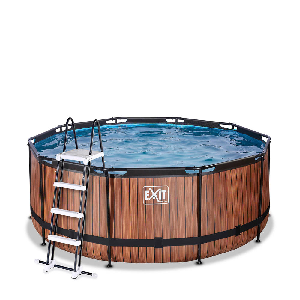 Exit Toys EXIT Wood zwembad met filterpomp