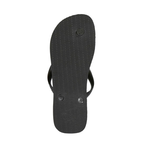 Black Slim Square Flip Flops