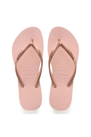 teenslippers roségoud