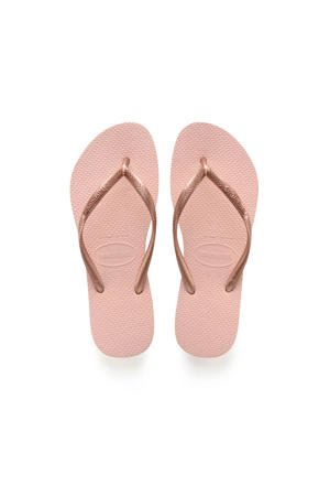   teenslippers roségoud