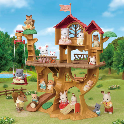 Sylvanian Families Avontuurlijke Boomhut 5450 Speelfiguur Geel