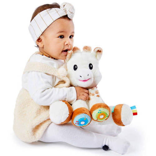 Sophie de Giraf touch & play music interactieve knuffel Bruin