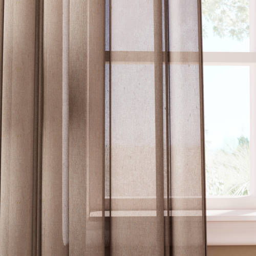 NOUS Living inbetween gordijn kant en klaar Weekend (per stuk) (280 x 270 cm)* Inbetween kant en klaar Bruin