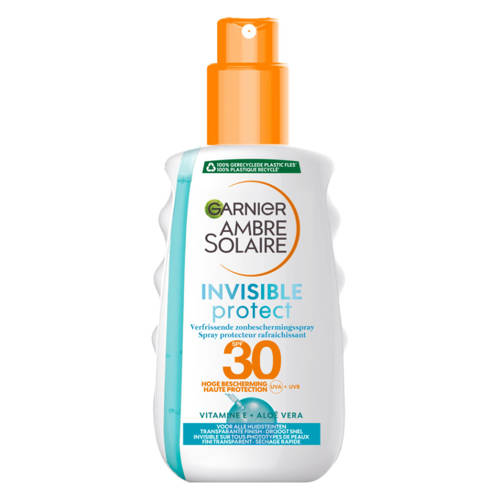 Garnier Ambre Solaire Clear Protect Refresh Transparante zonnebrand SPF30 - 200 ml Wit