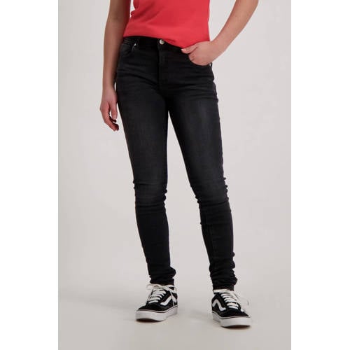 Cars high waist skinny jeans Ophelia black used Zwart Meisjes Denim Effen - maat 158 afbeelding