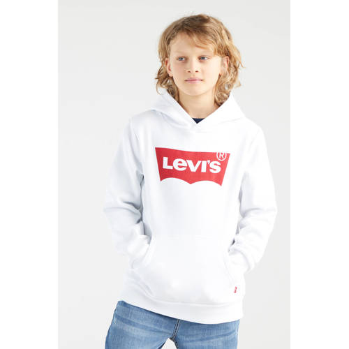 Levi's Kids hoodie Batwing met logo wit Sweater Logo - maat 116 afbeelding