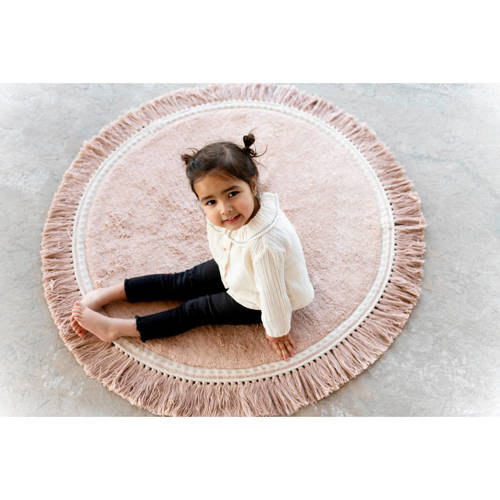 Tapis Petit kindervloerkleed Anna (Ø110 cm) Roze
