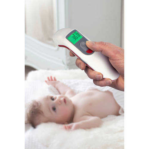 Alecto infrarood voorhoofd thermometer Baby BC38 Voorhoofd thermometer infrarood Wit
