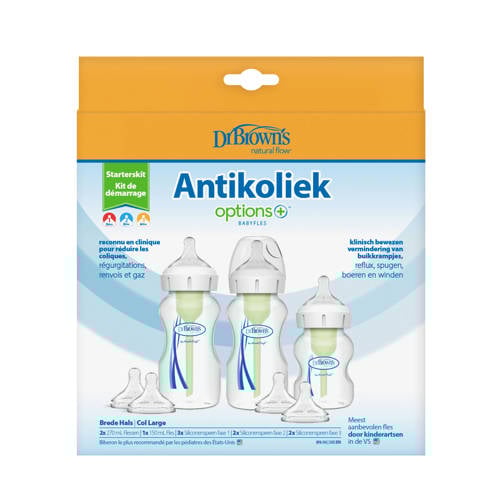 Dr. Brown's Options + Startpakket breed Fles Transparant