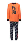 Oranje/donkerblauw/wit