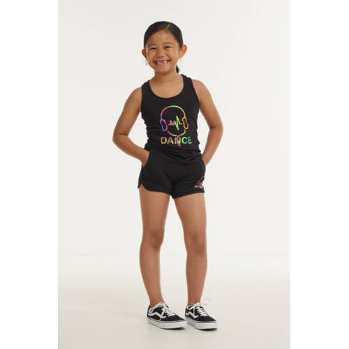 Papillon sportshort zwart/multi Sportbroek Meisjes Katoen Printopdruk