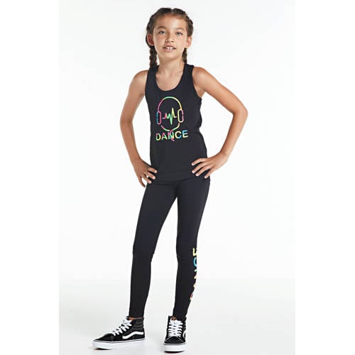 Papillon sportlegging zwart/multi Sportbroek Meisjes Katoen Tekst