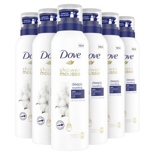 Dove Cotton Oil doucheschuim - 6 x 200 ml Douchegel