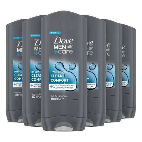 Dove Men+Care Clean Comfort 3-in-1 douchegel - 6 x 400 ml