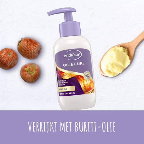 Andrélon Oil & Curl leave-in crème 6 x 200 ml Haarserum