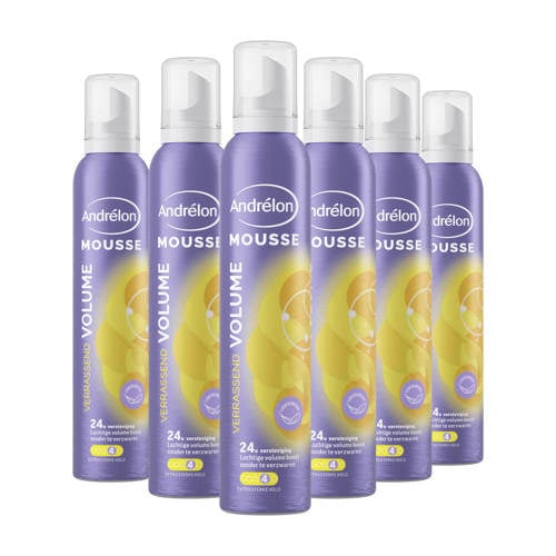 Andrélon Verrassend Volume mousse 6 x 200 ml Haarmousse