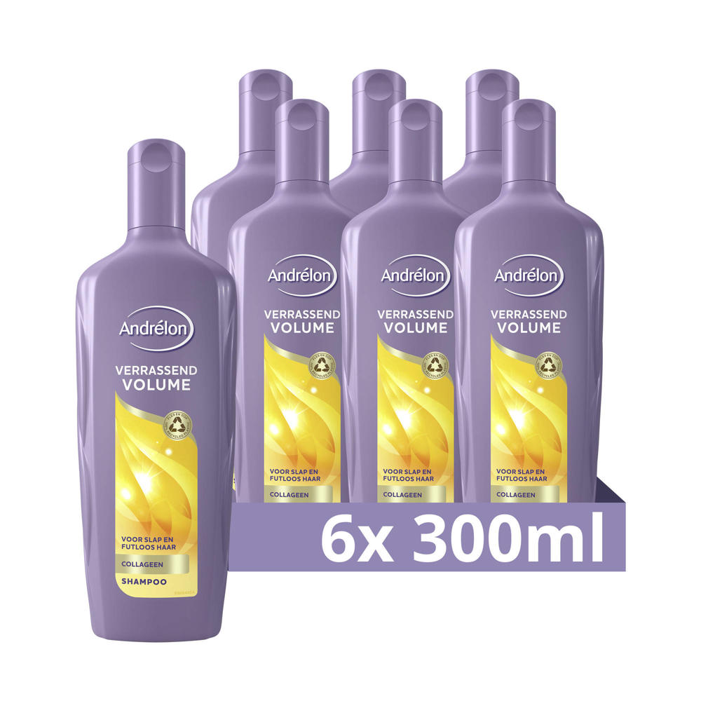 Andrélon Verrassend Volume Shampoo  - 6 x 300 ml - Voordeelverpakking