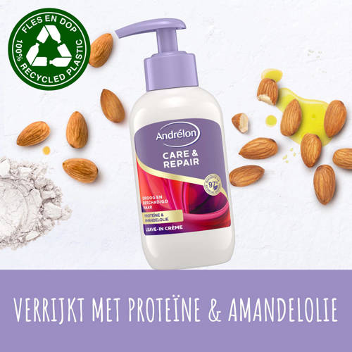 Andrélon Care & Repair leave-in crème 6 x 200 ml Haarserum