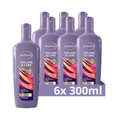 Andrélon Volume & Care shampoo - 6 x 300 ml | Shampoo van Andrélon