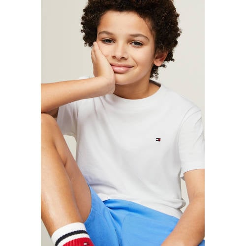 Tommy Hilfiger T-shirt - set van 2 donkerblauw/wit Jongens Katoen Ronde hals