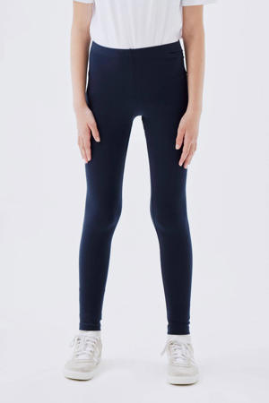 legging NKFVIVIAN met katoen donkerblauw