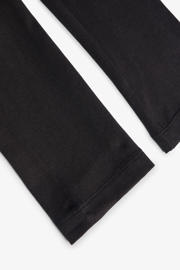 thumbnail: Zwarte meisjes NAME IT KIDS legging van stretchkatoen met slim fit, regular waist, elastische tailleband en effen