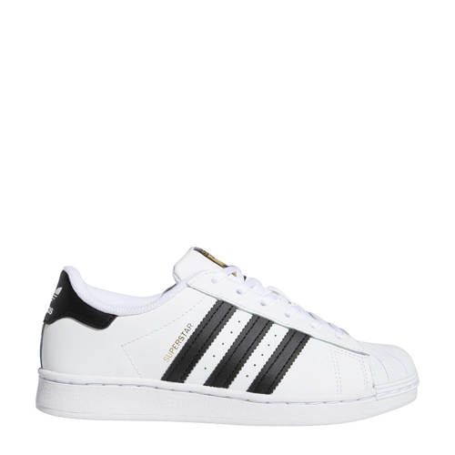 adidas Originals Superstar C sneakers wit/zwart Jongens/Meisjes Leer Logo